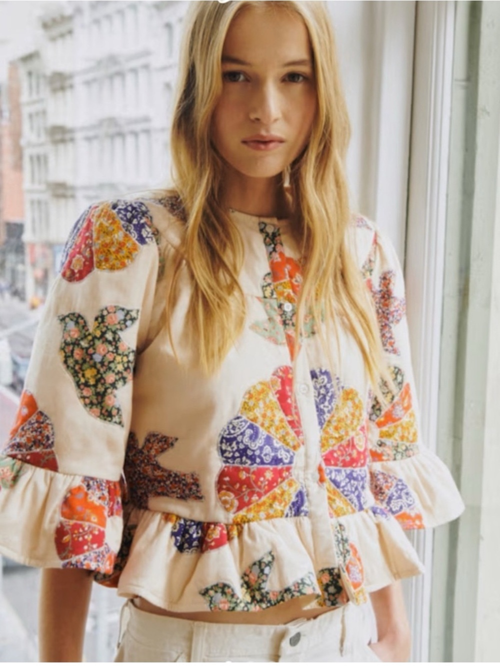 Sezane & Sea Ballia Patchwork Coat